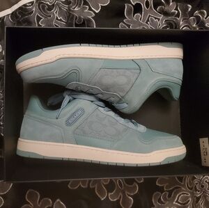 COACH Mens Aquamarine Low-Top Sneakers